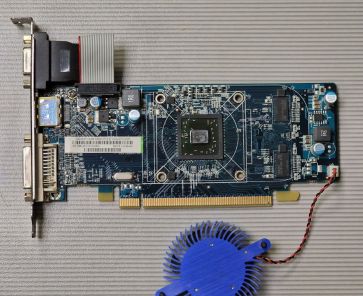Видеокарта Radeon HD5450 - чистка от пыли и замена термопасты